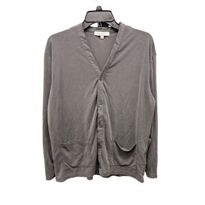 Urban Research Button Cardigan Sweater Men's Gray Long Sleeve Knit Japan Size M